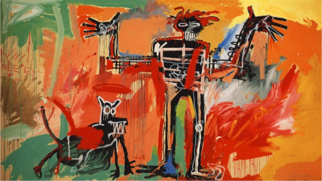 Boy and Dog in a Johnnypump, Jean-Michel Basquiat 